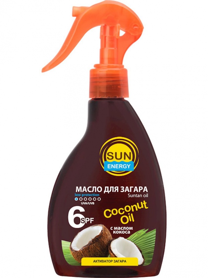"Quyosh energiyasi ""kokos moyi" quyosh moyi, 200 ml  УТ-00006061