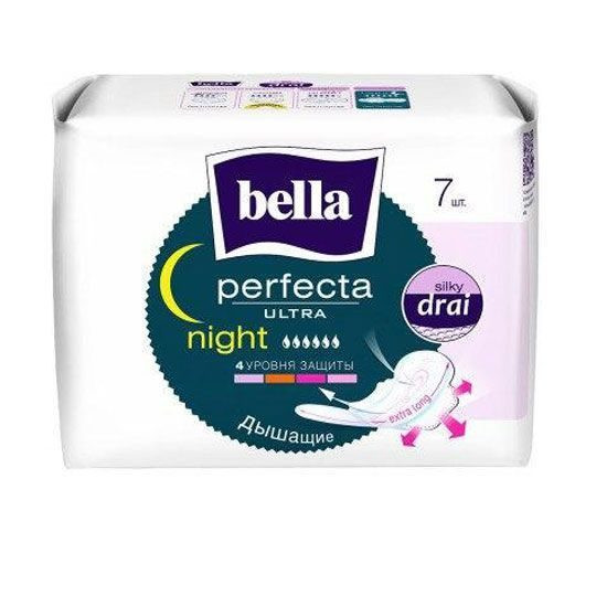Супертонкие ж/г впит. прокл. марки "Bella Perfecta Ultra Night CD 7 WSCH " 7 шт в п/ у УТ-00003802