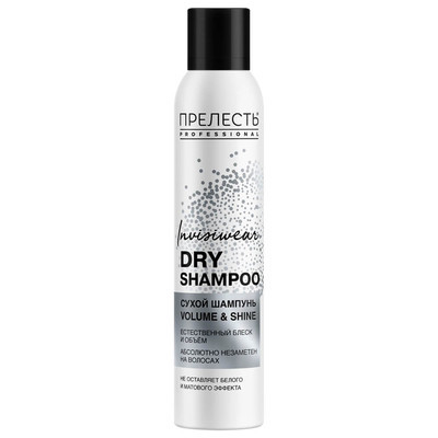 Quruq sochlar uchun shampun go'zallik Professional Invisiwear hajmi va yorqinligi, 200 ml.  УТ-00005006