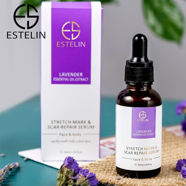 Lavanda bilan cho'zilgan belgilar va chandiqlarni tiklash uchun sarum.- San'at.№ES0016 УТ-00004060