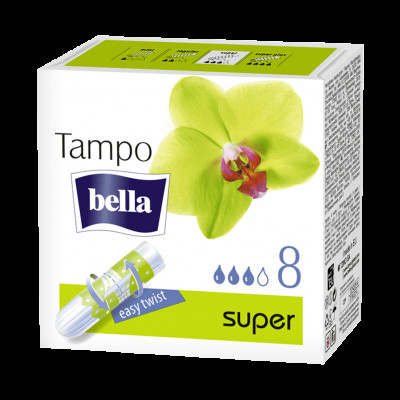 Тампоны Bella Tampo Super premium comfort без аппликатора по 16 шт. в карт.уп (easy twist) УТ-00003807
