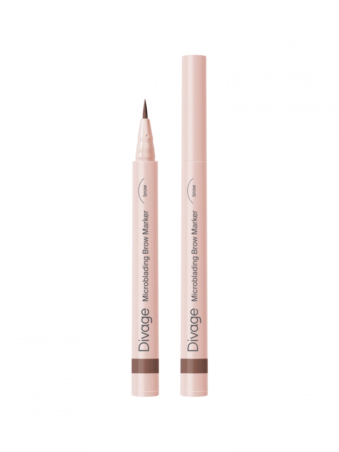 Divage tester Microblading effekti bilan uzoq muddatli qosh markeri, ohang # 02  УТ-00005372