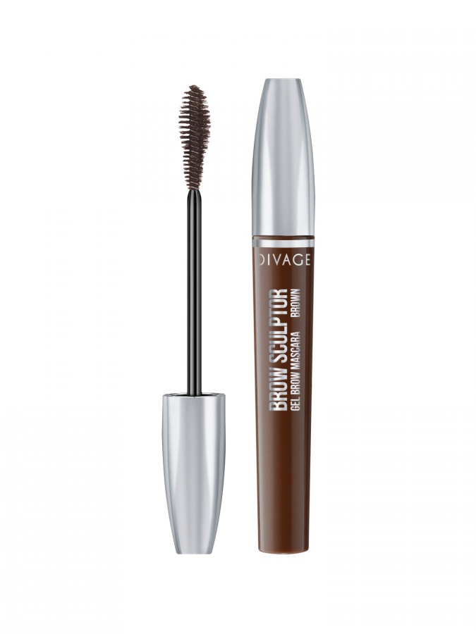 DIVAGE tester qosh uchun maskara Brow Sculptor Gel Brown № 01  УТ-00005386