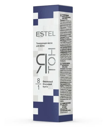 ESTEL rangli sochlar uchun niqob Yaton binafsha (60 ml) 8/1 YT8/1 УТ-00004271