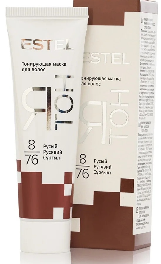 ESTEL rangli sochlar uchun niqob sariq YATON (60 ml) 8/76 YT8 / 76 УТ-00004273