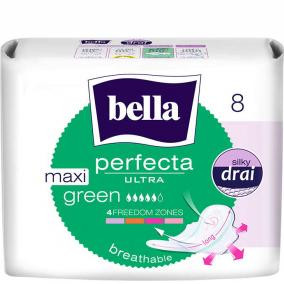 "Bella Perfecta Ultra Maxi Green" Ultra yupqa prokladkalar, har biri 8 donadan, plastik o'ralgan УТ-00003817