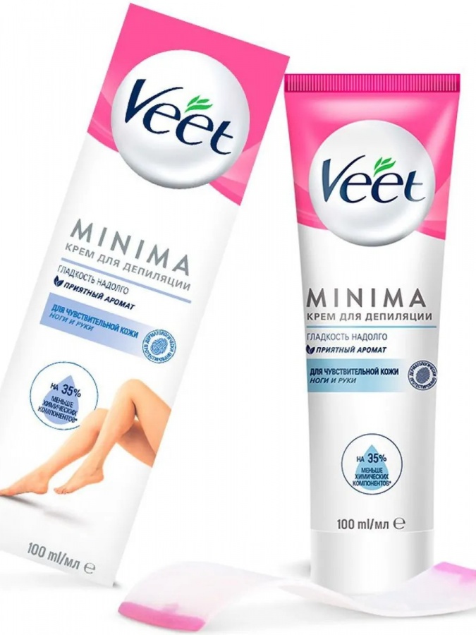 Nozik teri uchun VEET Minima depilatsiya kremi 100ml  УТ-00001153