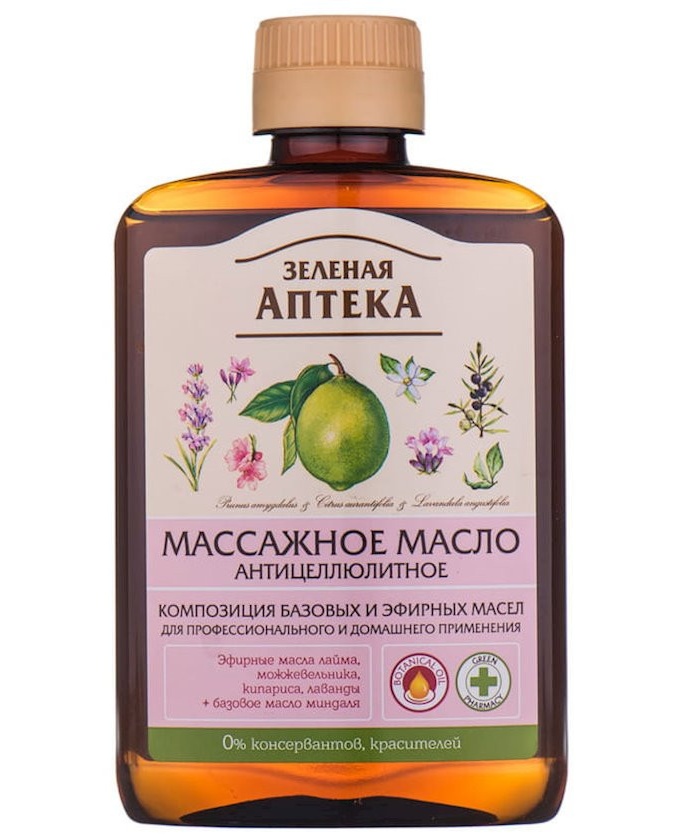 "Yashil dorixona" selülit qarshi massaj moyi, 200 ml УТ-00006042