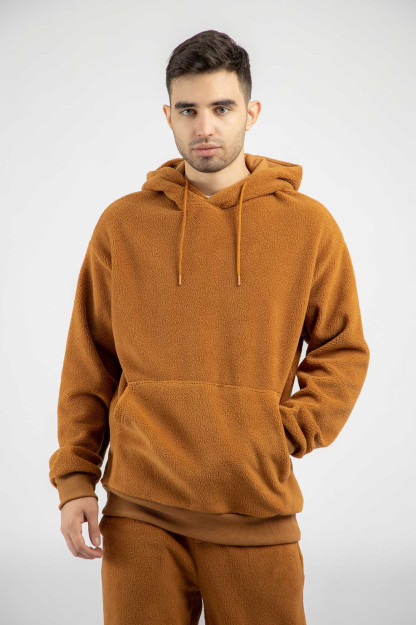Sweatshirt qisqa uzunligi Clay Brown XL  AW22CA2N-2-12058