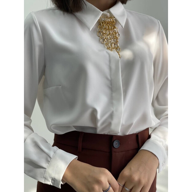 OQ ZANJIR BILAN SATEN BLUZA 38 100118