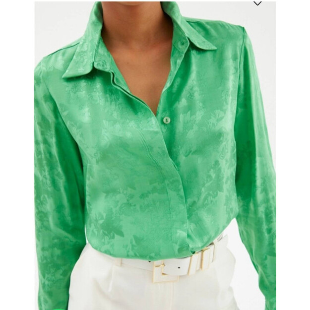 SATEN BLUZA YASHIL IPAK 40 100146