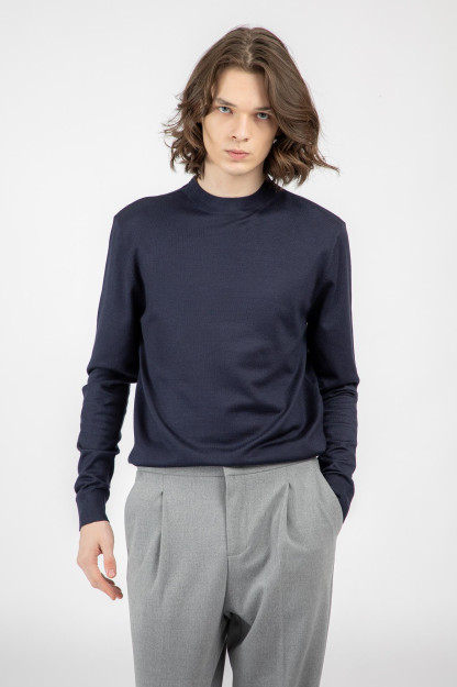 Jumper uzun qisma Navy S  AW22CA2N-29-12124