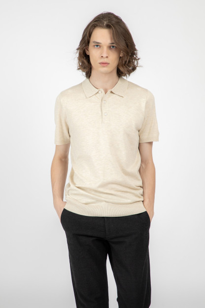 Джемпер короткий рукав Beige M AW22CA2N-29-12120