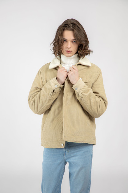 Qisqa uzunlikdagi Beige L ko'ylagi AW22CA1N-12-11807