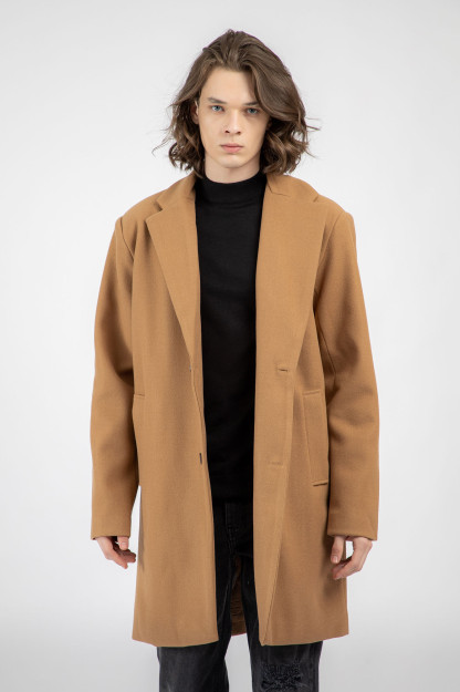 Пальто длинная длина Clay Brown 52 AW22CA1N-35-12076