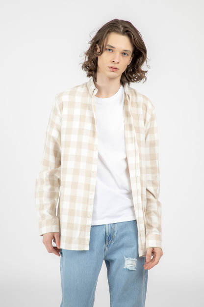 Рубашка длинный рукав Beige S AW22CA2N-19-11898