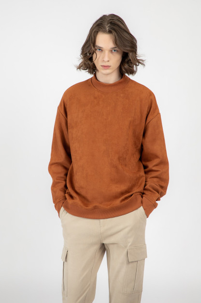 Sweatshirt qisqa uzunligi Clay Brown S  AW22CA2N-2-11665