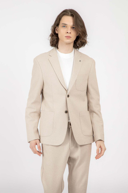 Blazer qisqa uzunligi bej 56  AW22CA2S-16-11921