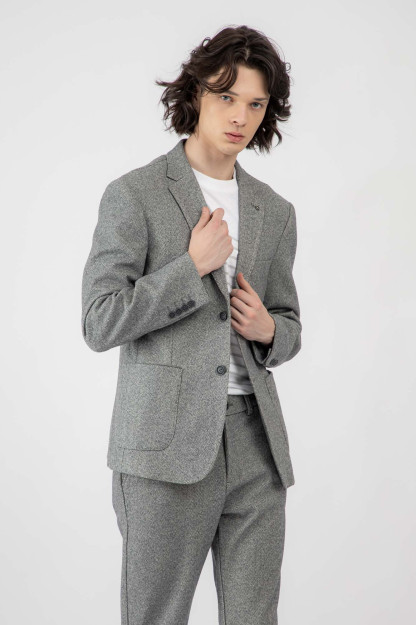 Пиджак короткая длина Grey 52 AW22CA2S-16-11921