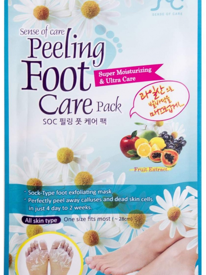 Sense of care peeling foot care pack (тканевая маска для ног с ромашкой) УТ-00006516