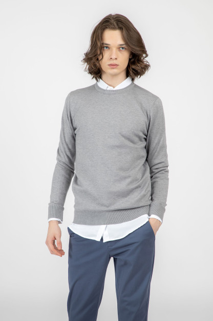 Jumper uzun qisma kulrang L  AW22CA2N-29-11994