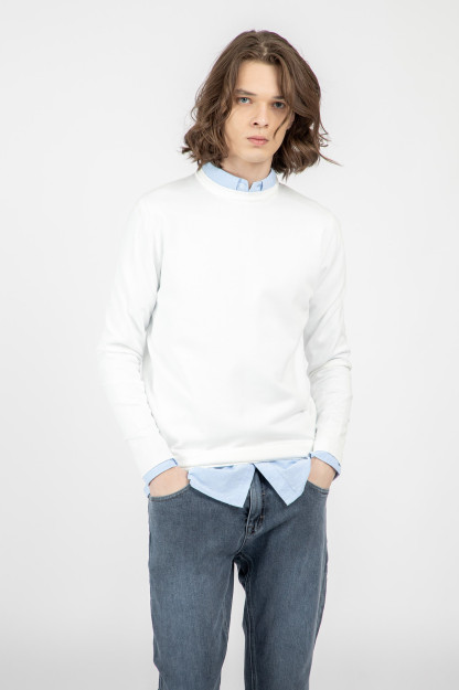 Джемпер длинный рукав White M AW22CA2N-29-11994