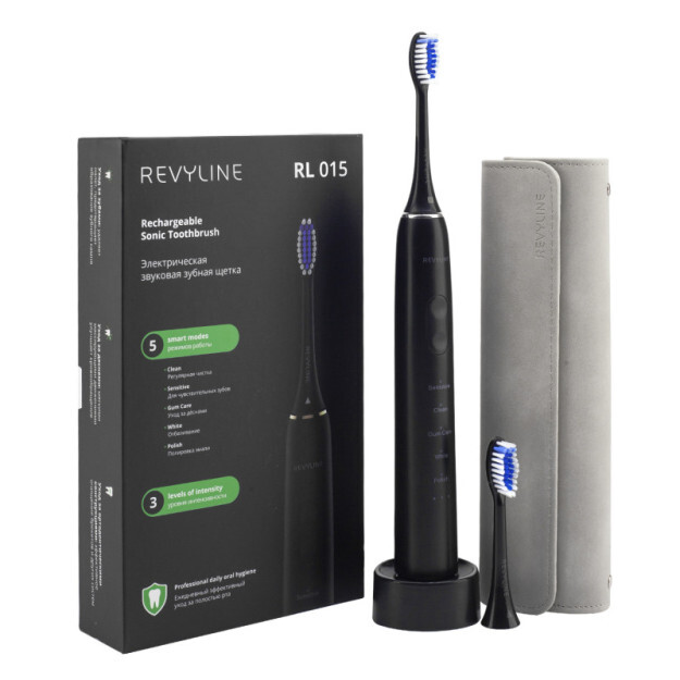 Elektricheskaya zvukovaya zubnaya shetka Revyline RL 015 , Black