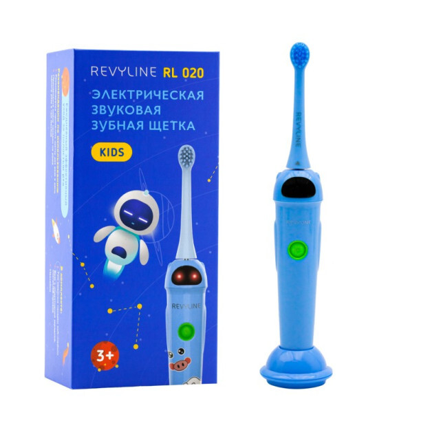 Elektricheskaya zvukovaya zubnaya shetka Revyline RL 020 Baby, Blue Elektricheskaya zvukovaya zubnaya shetka Revyline RL 020 Baby, Blue
