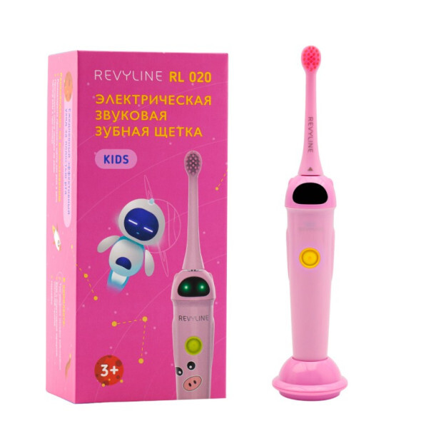 Elektricheskaya zvukovaya zubnaya shetka Revyline RL 020 Baby, Pink