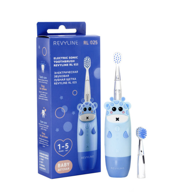 Elektricheskaya zvukovaya zubnaya shetka Revyline RL 025 Baby, Blue