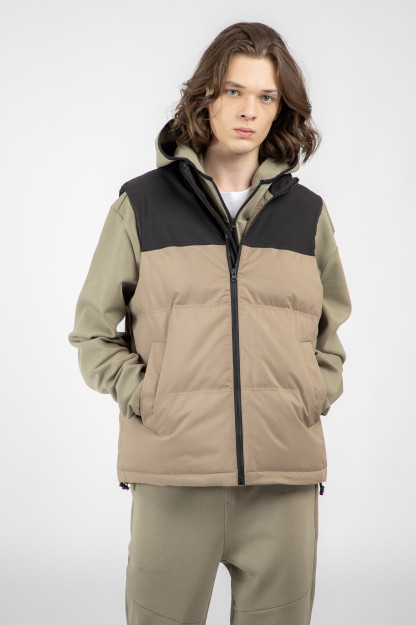 Жилетка короткая длина Beige XL AW22CA1N-32-11820