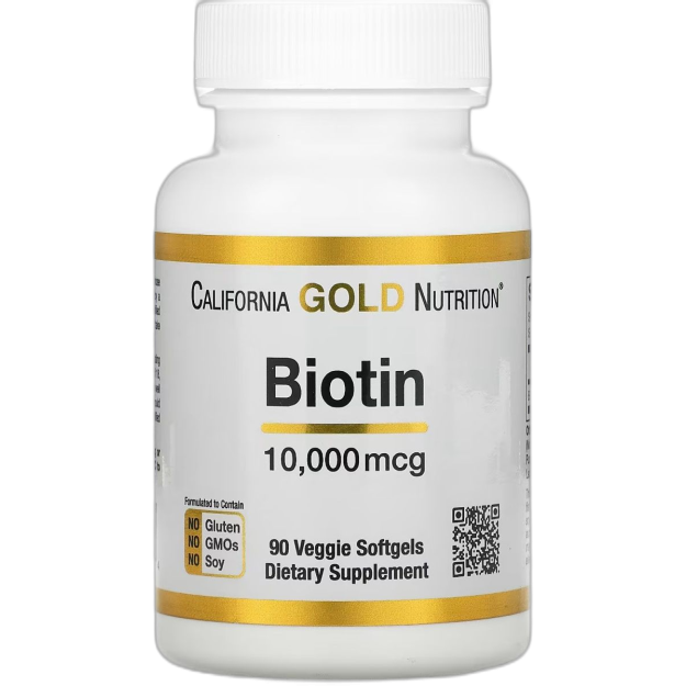 Oltin ovqatlanish biotin 10000 mkg, 90 ta vegetarian kapsulasi   UNVIT40
