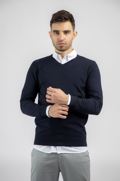 Jumper uzun qisma Navy M  AW22CA2N-29-11991