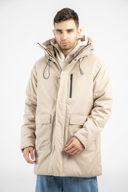 Куртка средняя длина Beige M AW22CA1N-12-11940