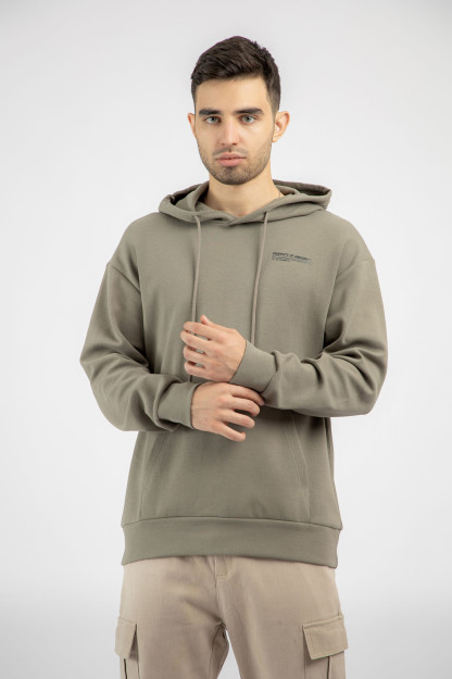 Hoodie qisqa uzunligi Khaki XL AW22CA2S-2-11938