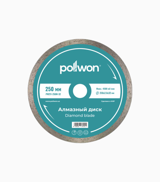 POLLWON pw211-250m-22 20799 nam kesish uchun olmos kesilgan disk Brandtools20799