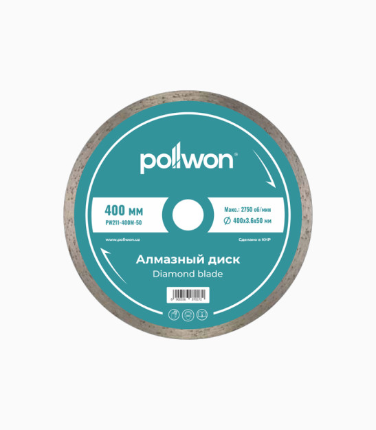 POLLWON pw211-400m-50 20807 nam kesish uchun olmos kesilgan disk Brandtools20807