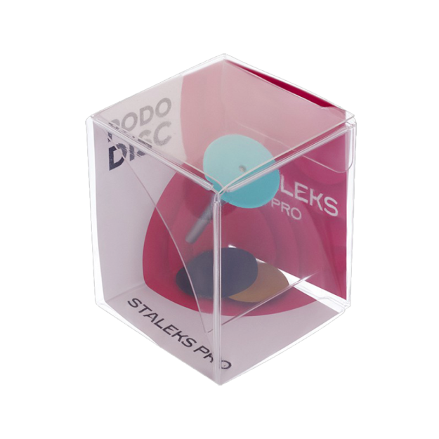 Диск педикюрный пластиковый PODODISC STALEKS PRO S в комплекте с сменным файлом 180 грит 5 шт (15 мм) PPDset-15