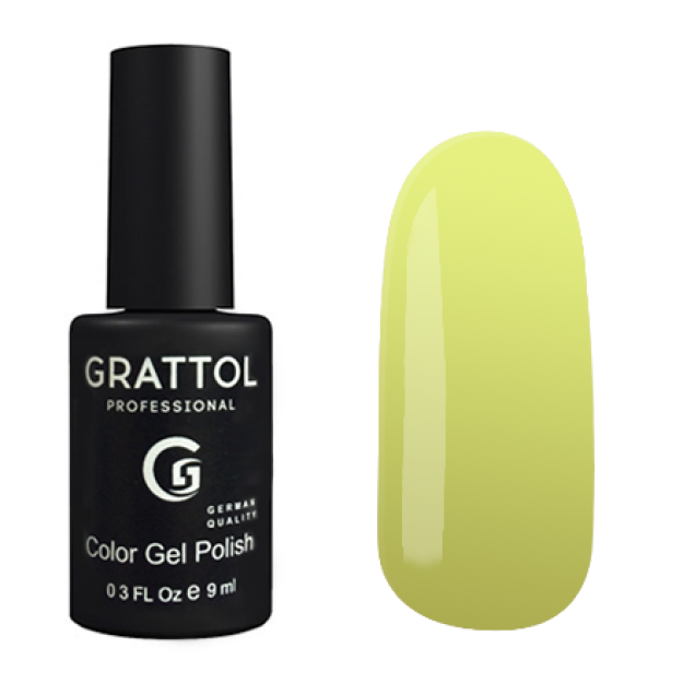 Grattol rangli jel Polish Light sariq 9ml GTC125
