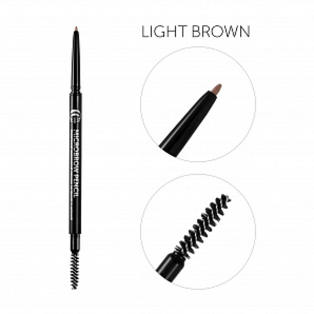 Micro Brow Pencil cho'tkasi bilan mexanik qosh qalam, CC Brow, ochiq jigarrang (engil jigarrang) 0,08 gr 6325сс