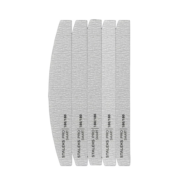Tirnoq uchun yarim oy mineral fayl STALEKS PRO 180/180 grit (5 dona), to'plam NFB-41/6