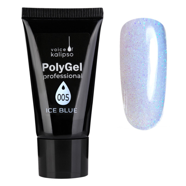 Полигель прозрачный с шиммером ICE BLUE №005, 30 мл 5273ca