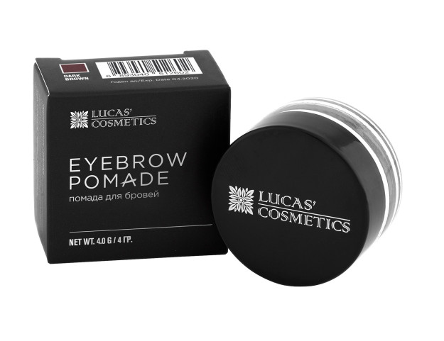 Brow pomade Lucas ' Cosmetics qosh lab bo'yog'i ( to'q jigarrang) - to'q jigarrang 4gr 2602сс