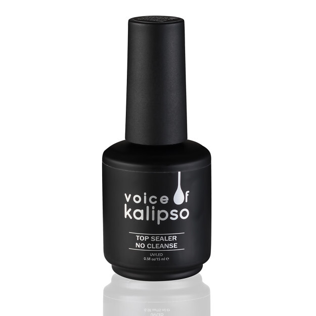 Top Sealer No Cleanse-yopishqoq qatlamsiz jel-lak uchun yuqori qoplama, 15 ml 0168ca