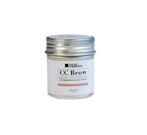 Хна для бровей CC Brow (light brown) в баночке (светло-коричневый), 10 гр 0757сс 10гр
