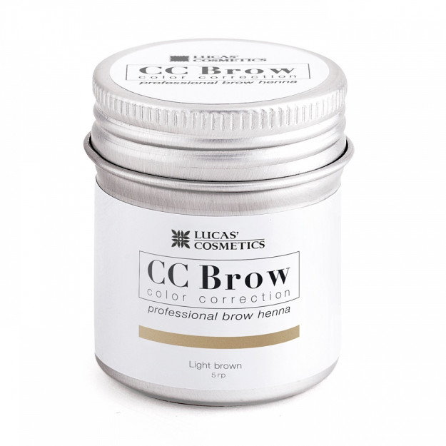Хна для бровей CC Brow (light brown) в баночке (светло-коричневый), 5 гр 0610сс 5гр