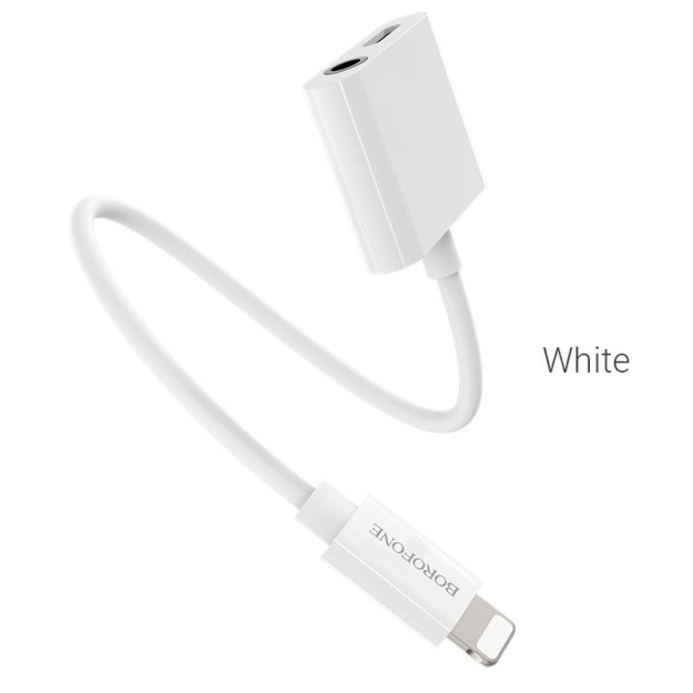 Аудио конвертер для Lightning на Lightning + 3.5 мм Borofone BV12 37913