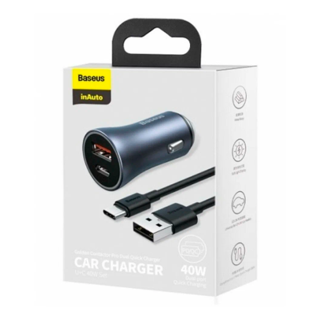 Baseus tzccjd-A0G 38174 avtomobil zaryadlovchi qurilmasi sp-phone38174