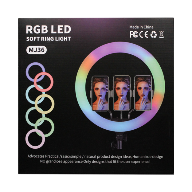 LED RGB mj36 (36 sm) halqa chiroq-tripodsiz 28367 sp-phone28367