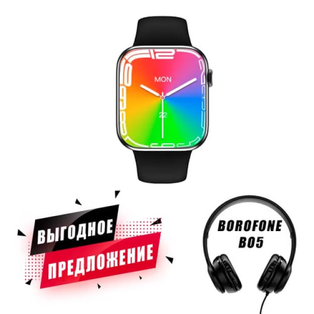 Hw7 MAX SmartWatch + Borofone Bo5 45208 simli eshitish vositasi sp-phone45208